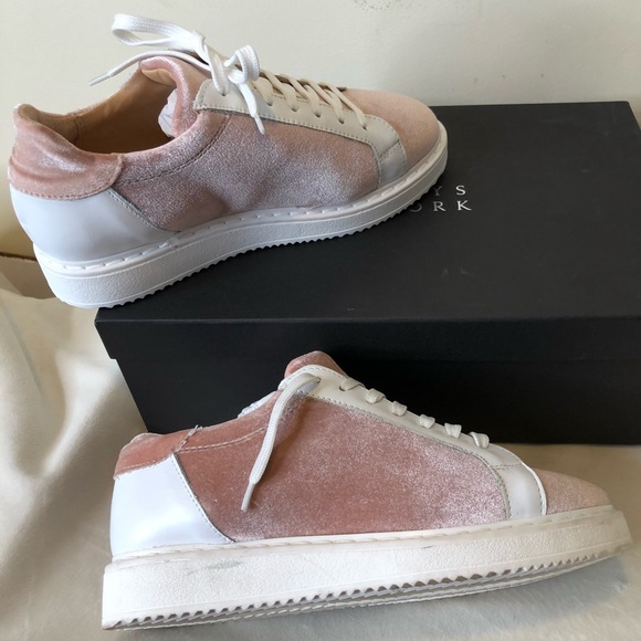 NWT Barneys New York Suede/Leather Tennis Shoes - Picture 2 of 6